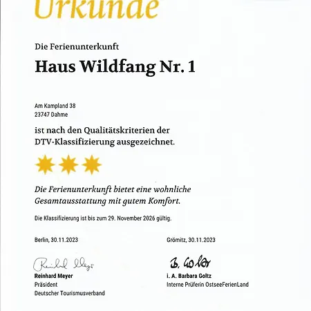 Haus Wildfang 1 Apartment Dahme (Schleswig-Holstein)